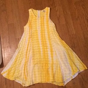 Ya Los Angeles Yellow Tie Dye Dress